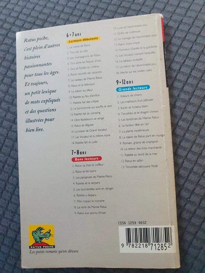 Livre Ratus - Le trésor de l'abominable pou - photo numéro 2
