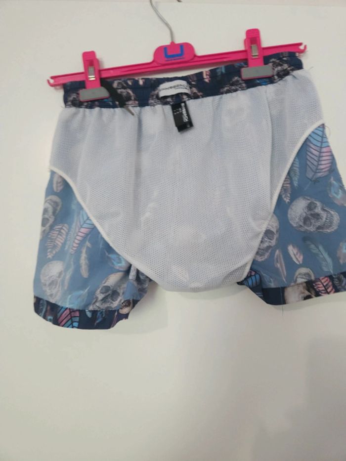 Short de bain ado S | Bikki Beach | Motif tête de mort & plumes - photo numéro 7