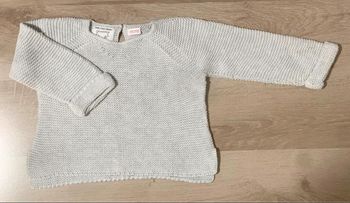 Pull Zara gris 18/24 mois