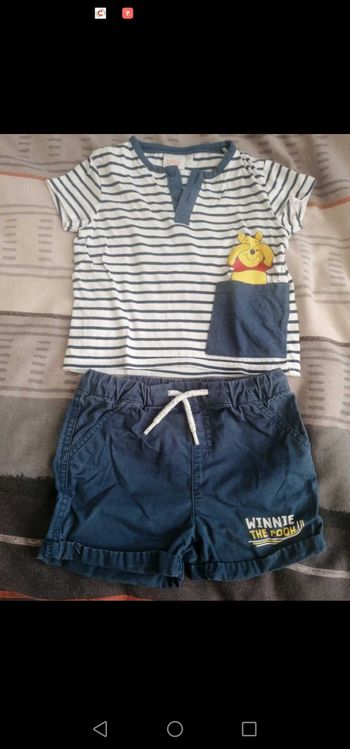 Ensemble short t-shirt 18 mois
