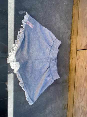 Short gris pailletée