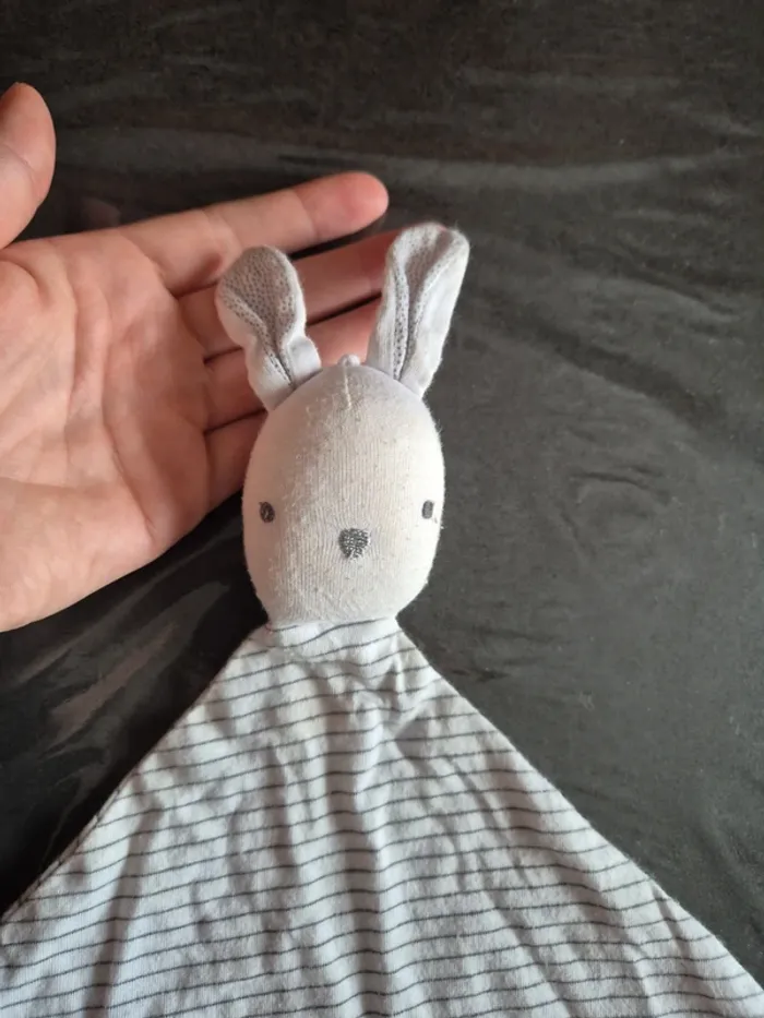 Peluche doudou lapin - photo numéro 2