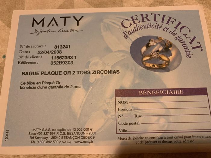 bague deux tons et zirconias - photo numéro 7