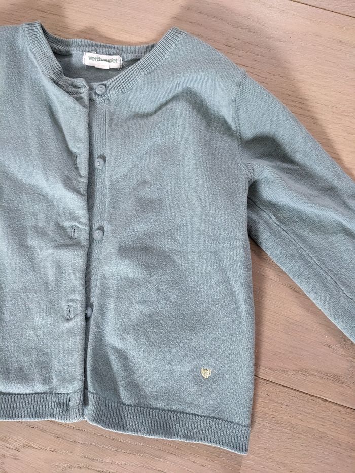 Gilet Vertbaudet vert d eau 3 ans - photo numéro 2