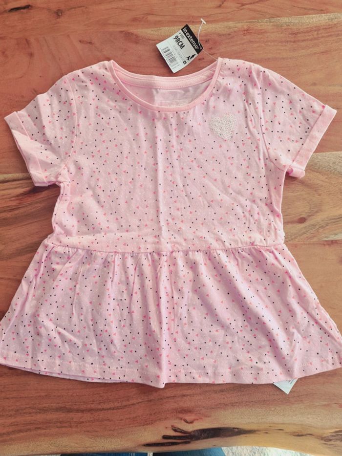 Tee-shirt rose à poids 3 ans