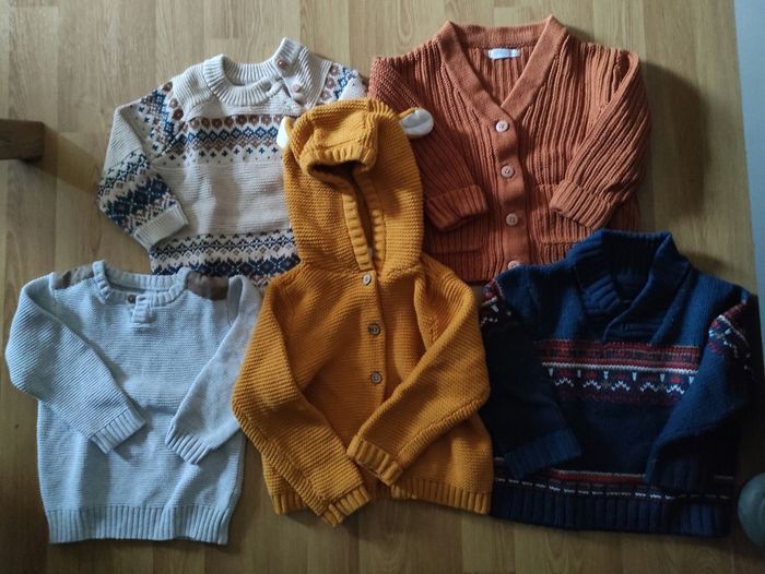 Lot pulls hiver 80cm