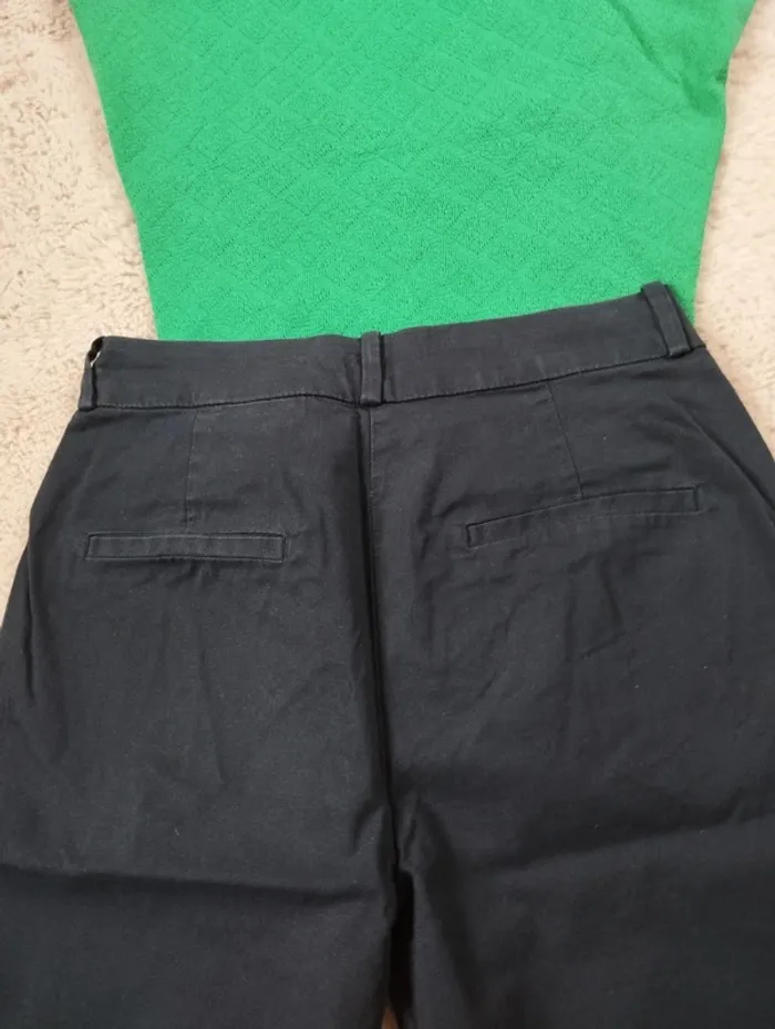 Pantalon chino Bleu marine camaïeu 36 - photo numéro 3