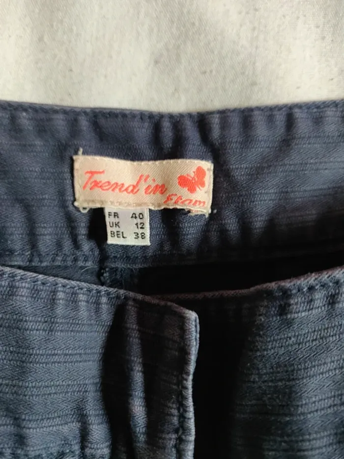Pantalon droit Etam bleu marine taille 40 - photo numéro 2
