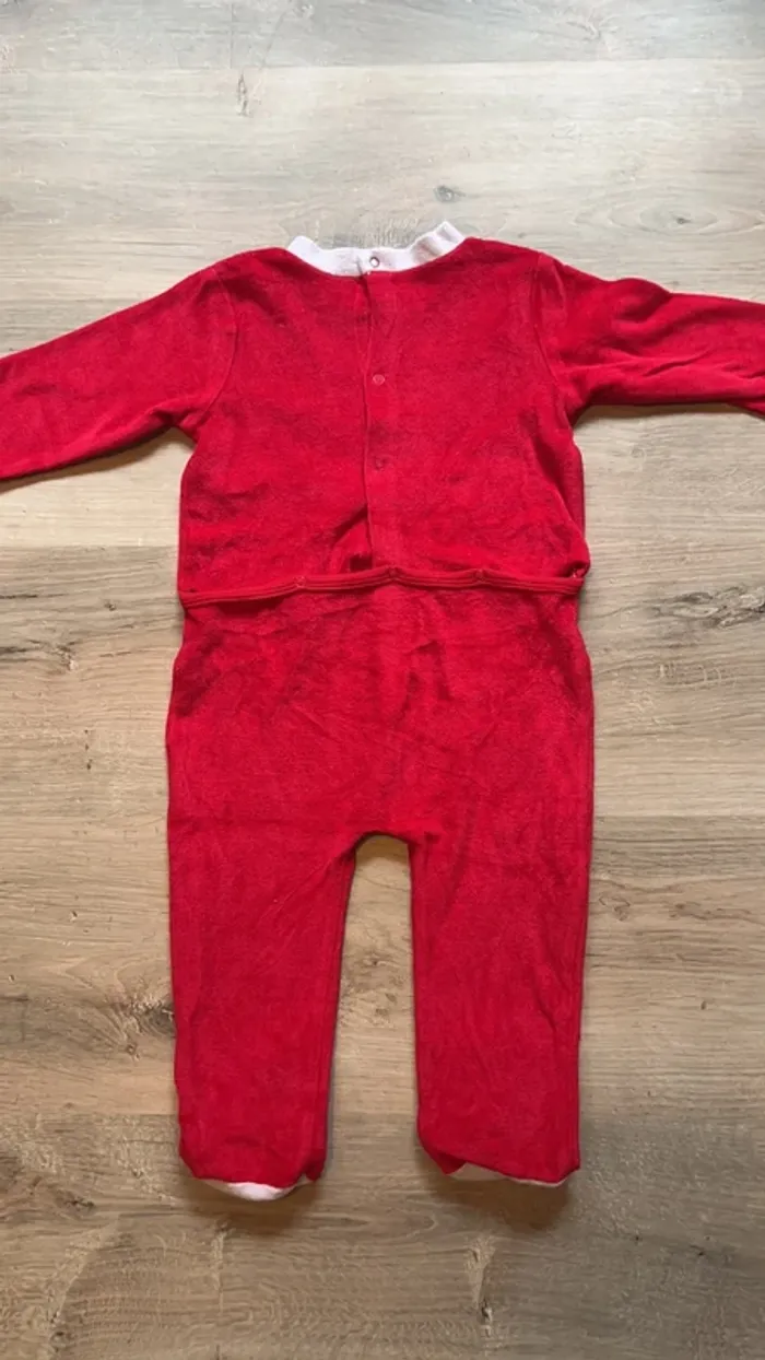 Pyjama velours 1 pièce noël - photo numéro 3