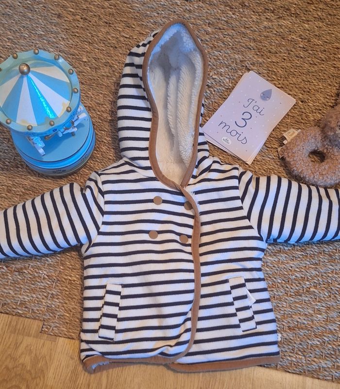 Gilet réversible chaud 3 mois - photo numéro 2