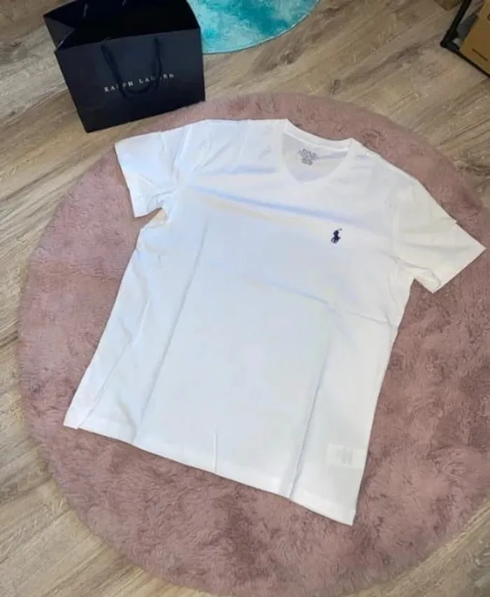 T-shirt blanc Ralph Lauren, taille S jamais porté - photo numéro 3