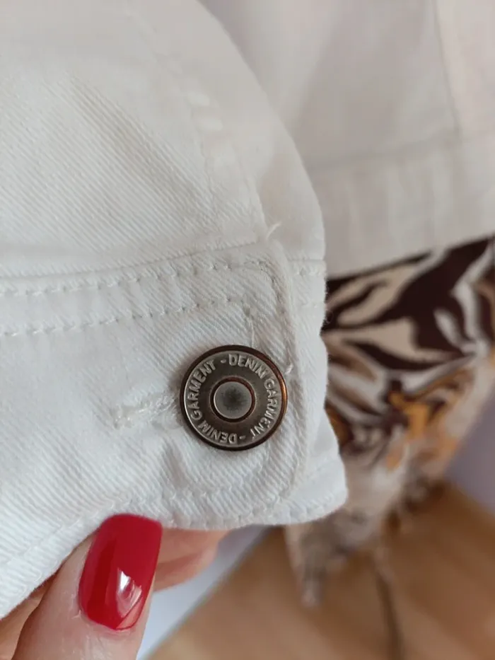 Blouson denim blanc - photo numéro 4