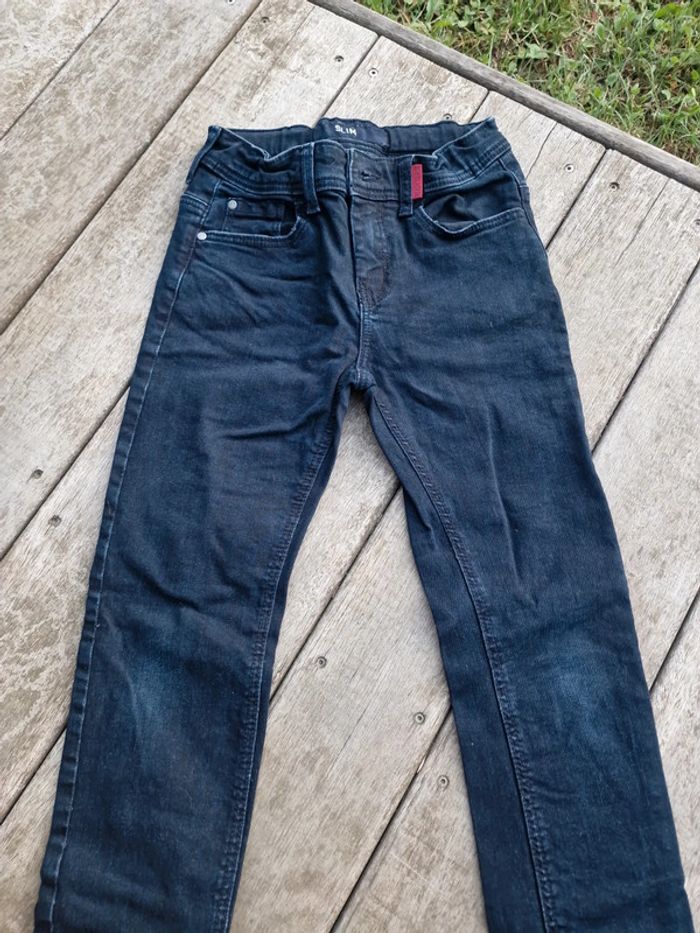 Jean foncé tape à l'œil slim taille 9 ans