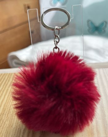 Porte clé pompon fourrure