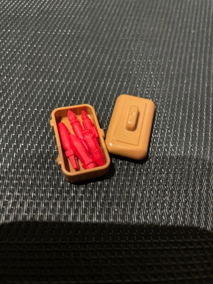 Playmobil petite boîte marron avec pinceaux crayon stylo-plume city life pièces détachées - photo numéro 6