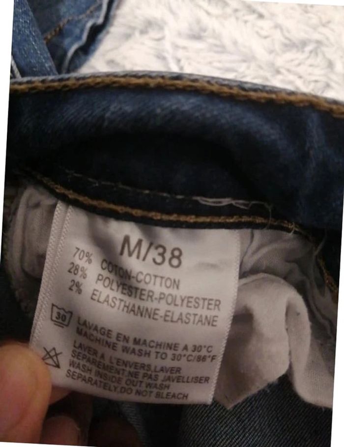 jeans skinny sans marque bleu taille 38 - photo numéro 3