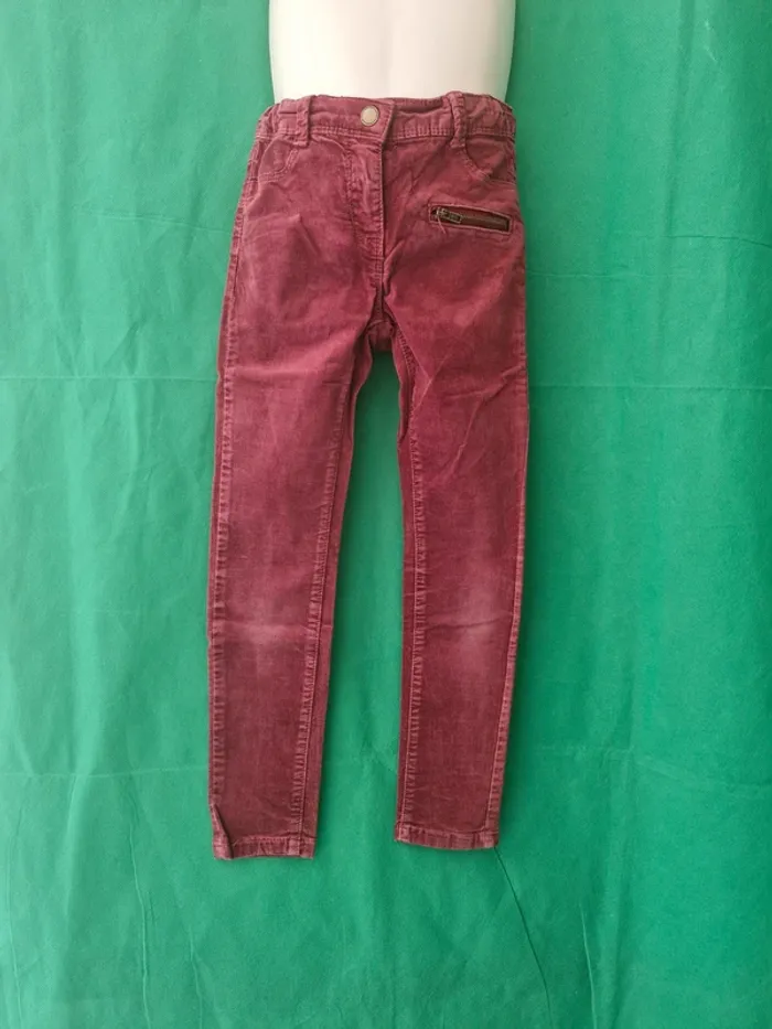 Pantalon jeans skinny en velours 7 ans 120-125 cm Kiabi