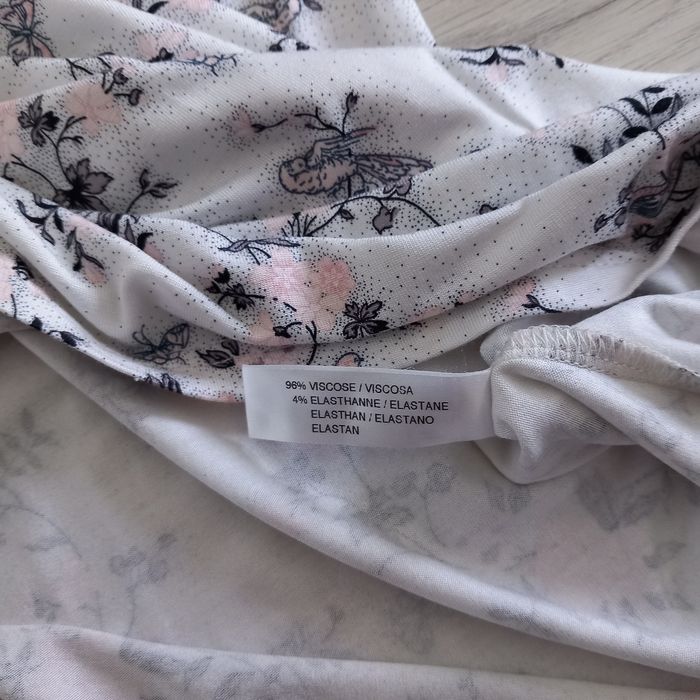 Chemisier femme blanc imprimé à manches longues Le Chat taille 38 - photo numéro 7