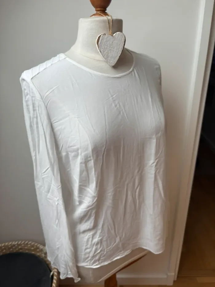 🤍 Blouse blanche MAJE - Taille 3 (équivalent 40) 🤍 - photo numéro 4