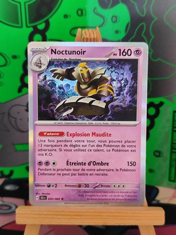 Noctunoir holo rare 20/64 Fable Nébuleuse