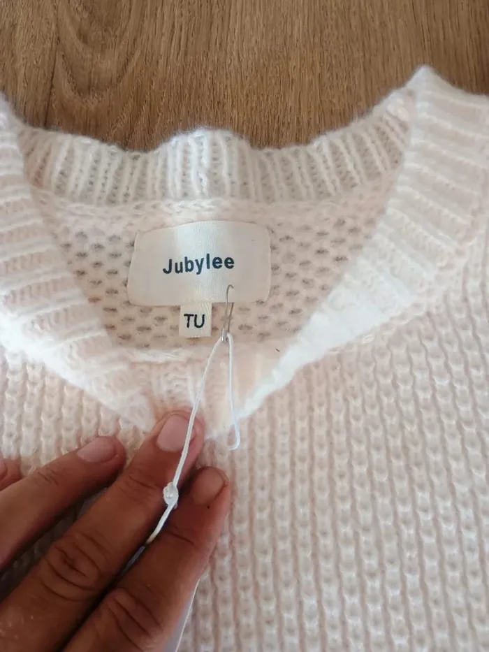 gilet sans manche type poncho blanc TU - photo numéro 5