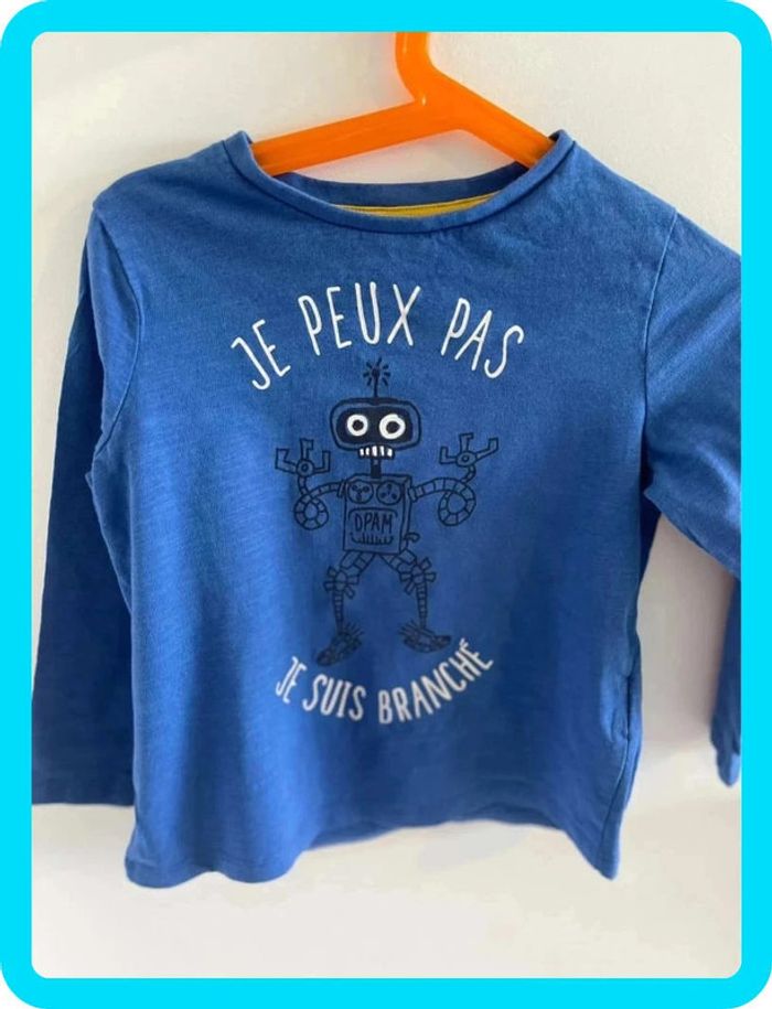 Beau t-shirt manches longues 5 ans DPAM