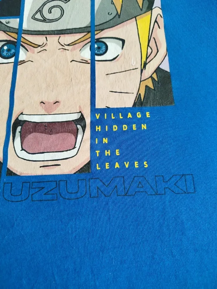 T-shirt bleu Naruto Primark taille M - photo numéro 5
