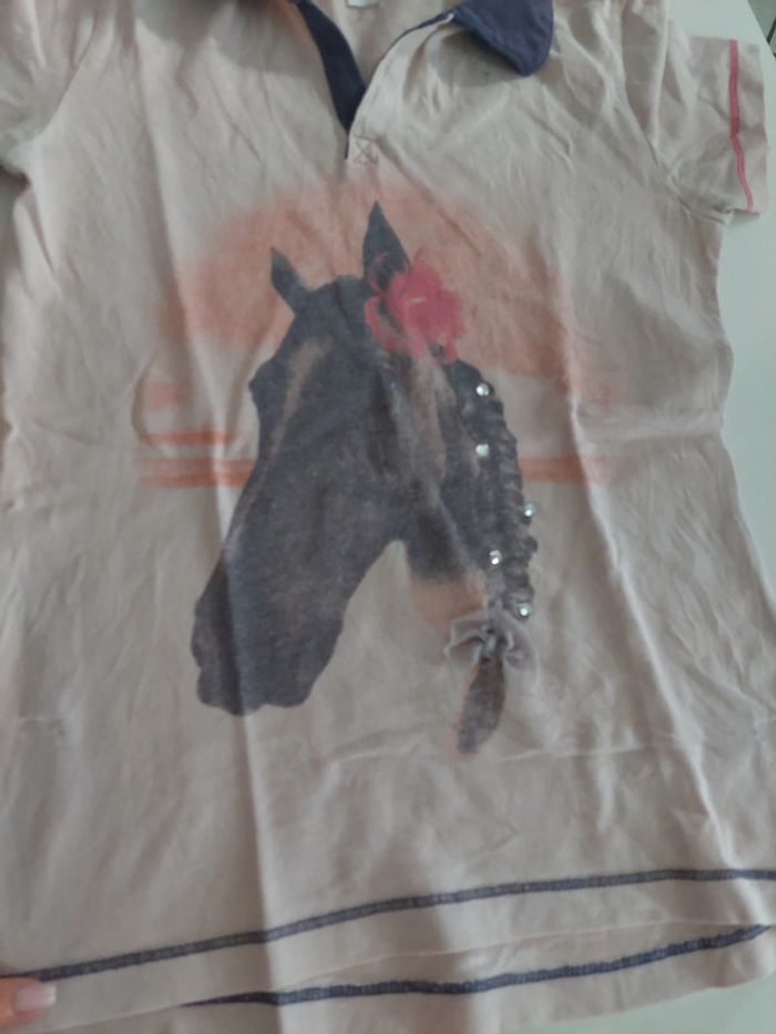 T-shirt équitation fille 10 ans - photo numéro 3