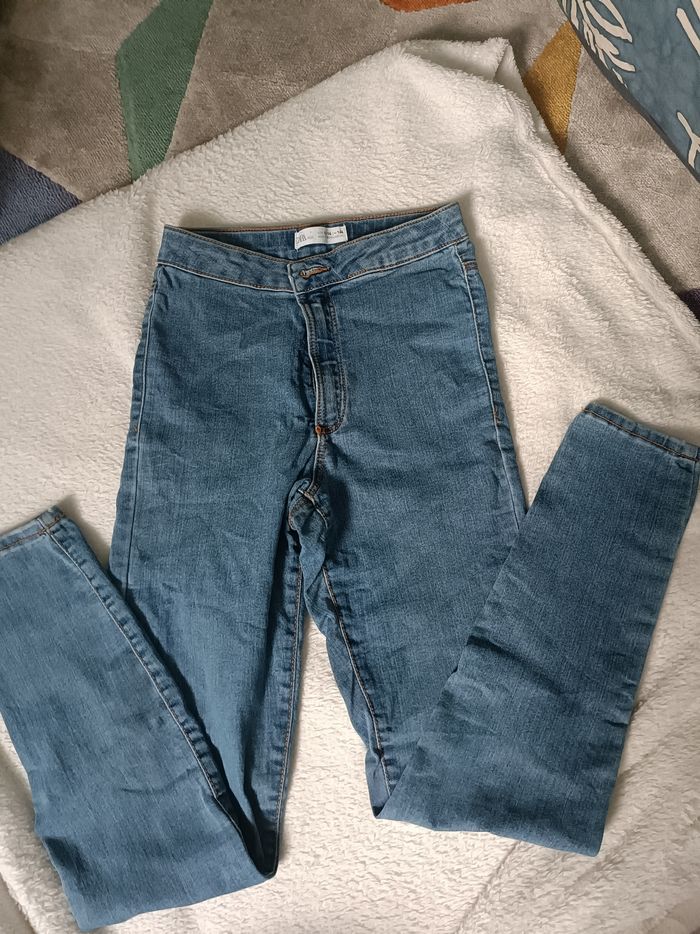 Jean slim bleu  zara 13/14 - photo numéro 2