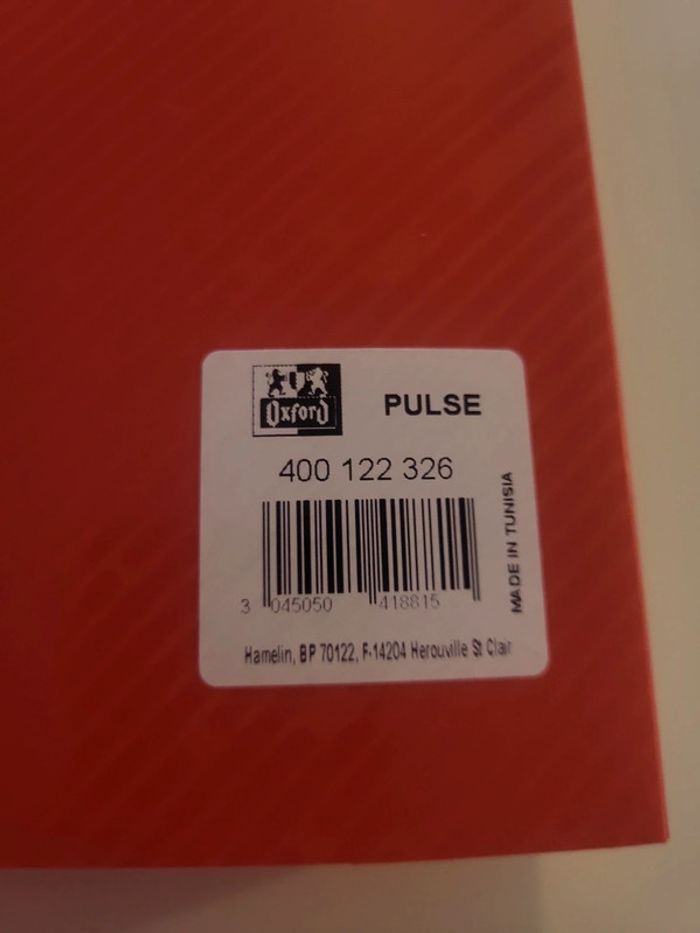 Classeur rouge oxford - photo numéro 4