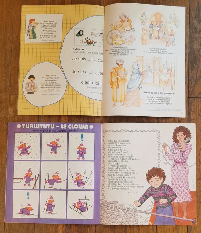 Lot 2 anciens magazines perlin et pinpin années 80 vintage - photo numéro 6
