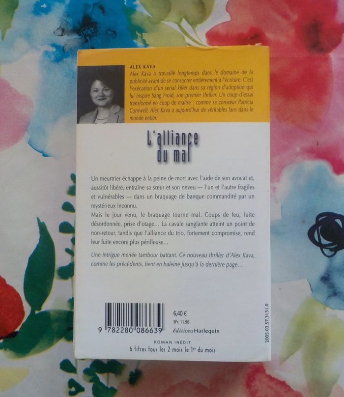 L'alliance du mal d'Alex Kava Harlequin Best Sellers n°219 - photo numéro 2