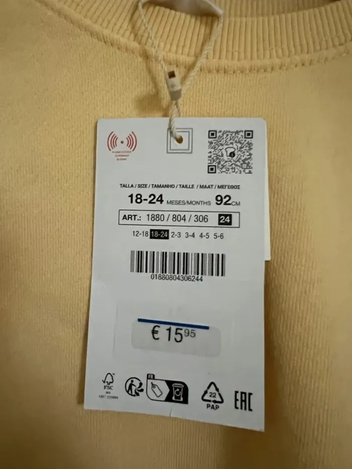 Pull jaune Zara baby - photo numéro 4