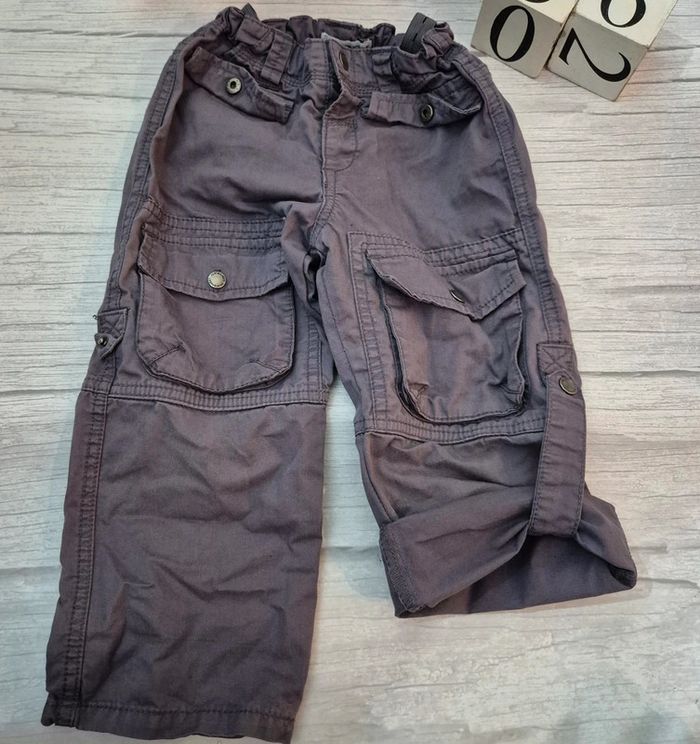 Pantalon 2 en 1 couleur violet parme Taille 36mois Verbaudet - photo numéro 3