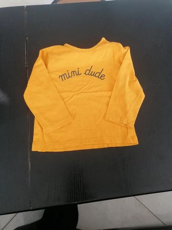 Tee shirt manches longues kiabi 12 mois