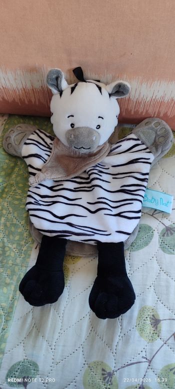 Doudou zèbre Baby Nat 