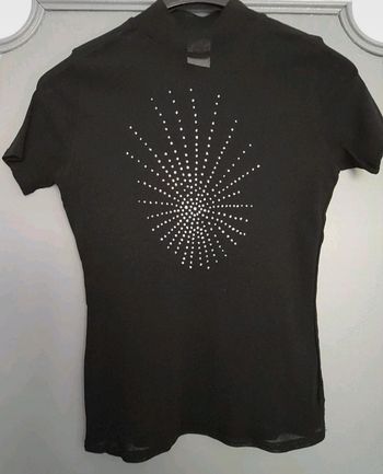 Tee-shirt noir manches courtes