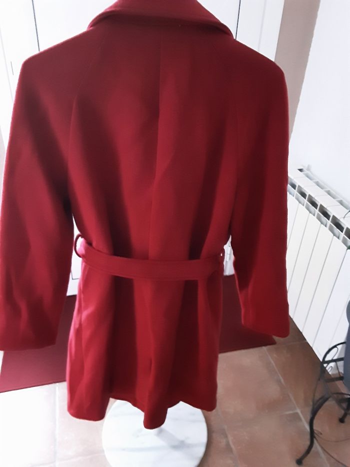 Manteau long rouge femme - photo numéro 2