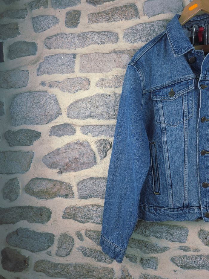 Veste en jeans bleu denim Homme/ Ado taille M marque River Island 🎸 - photo numéro 5