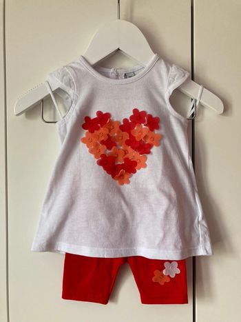 Ensemble leggin court et t-shirt 3 mois