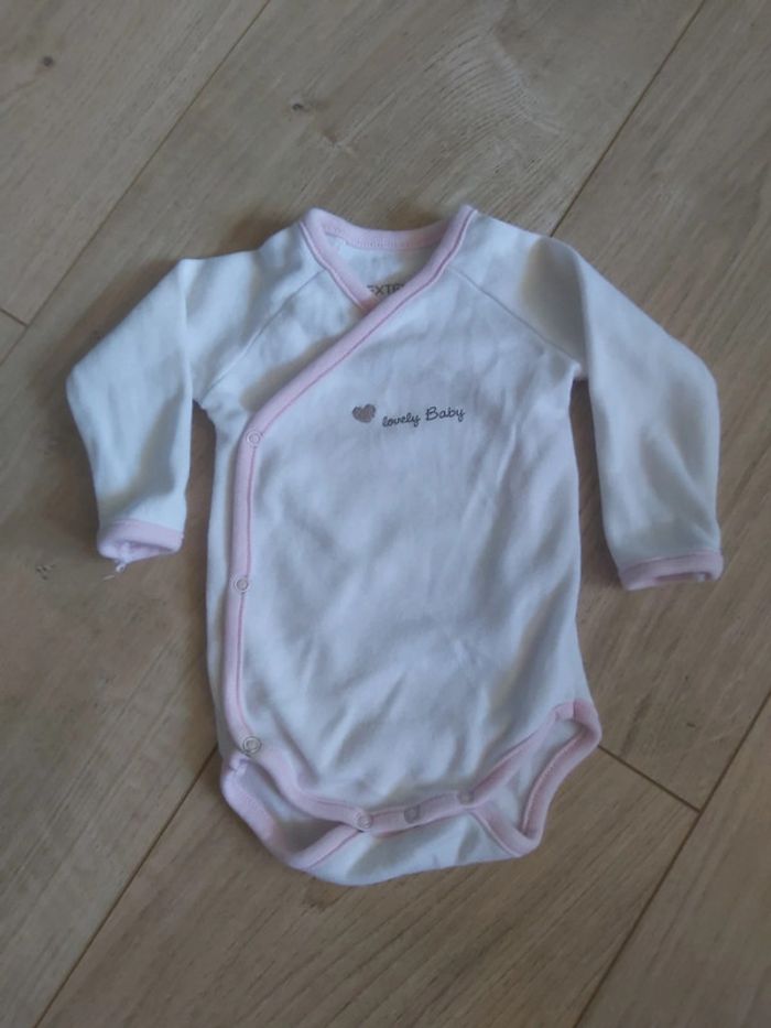 Lot de 3 bodies manches longues croisés fille 3 mois (78) - photo numéro 2