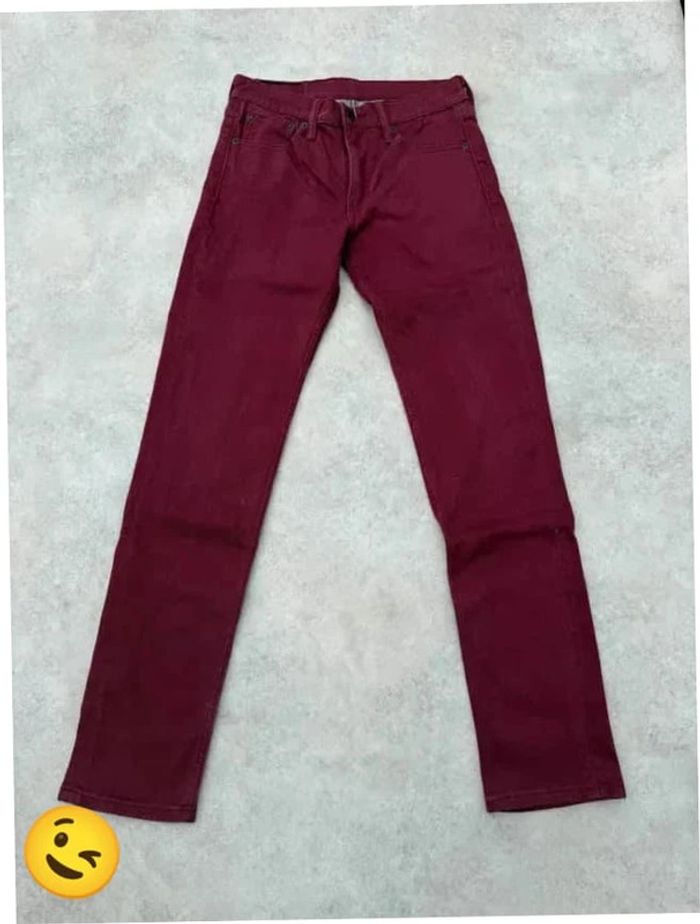 Jeans Levi's 511 W30 FR40 L32 coupe skinny rouge Homme Men pan318b - photo numéro 3