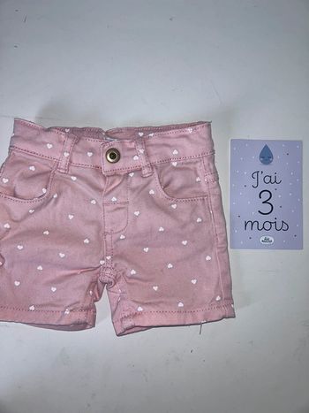 Short en jean 3 mois