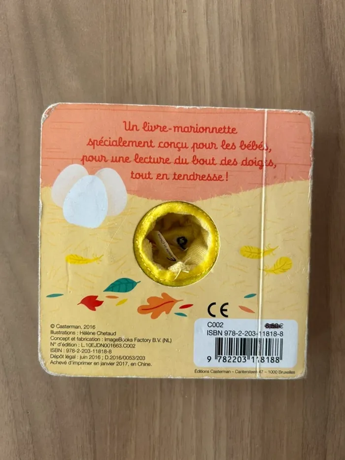 Livre marionnette Martin petit poussin - photo numéro 2