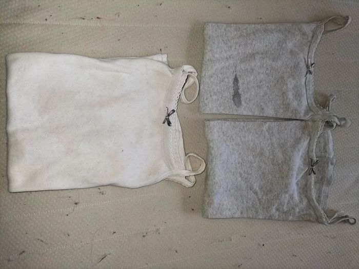 3 maillots de corps 12 ans Kiabi