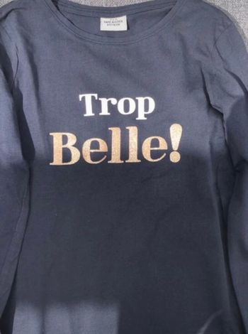 Tee shirt manche longue bleu marine