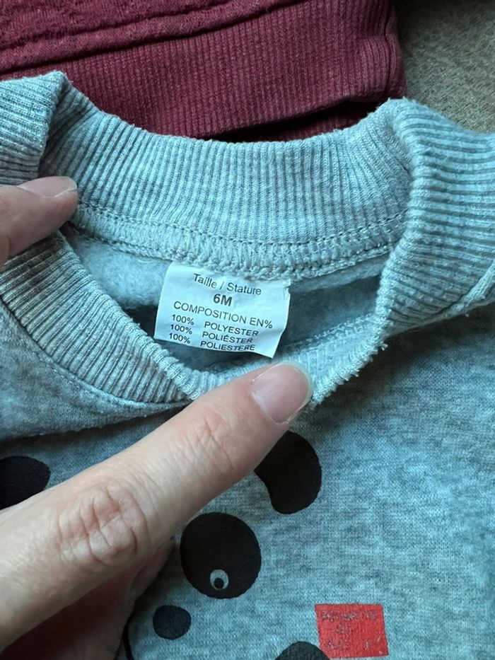 Lot 3 sweats 6 mois Orchestra Kiabi - photo numéro 3