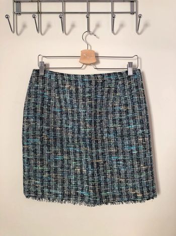 Jupe tweed bleue Claudie Pierlot taille 40 neuve