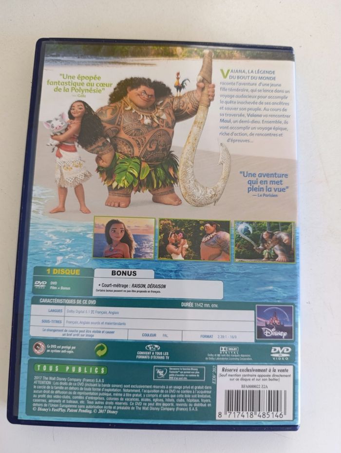 DVD Walt Disney Vaiana - photo numéro 2