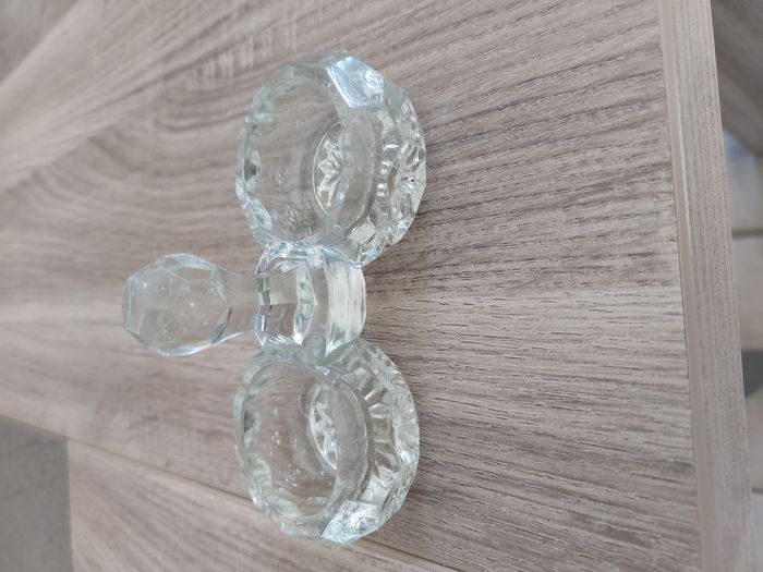 Saleron salière double en verre